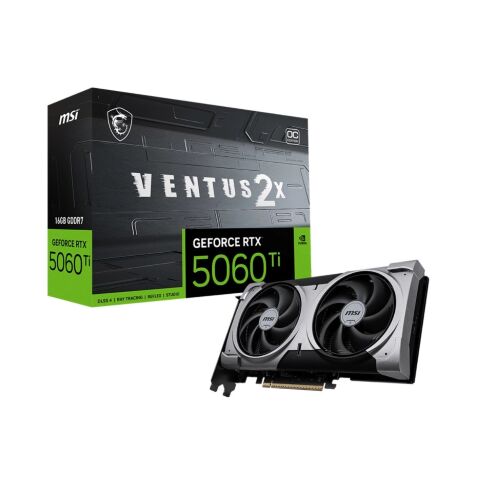Видеокарта MSI GeForce RTX5060Ti 16Gb VENTUS 2X OC PLUS (RTX 5060 Ti 16G VENTUS 2X OC PLUS) - Видеокарты - Видеокарты