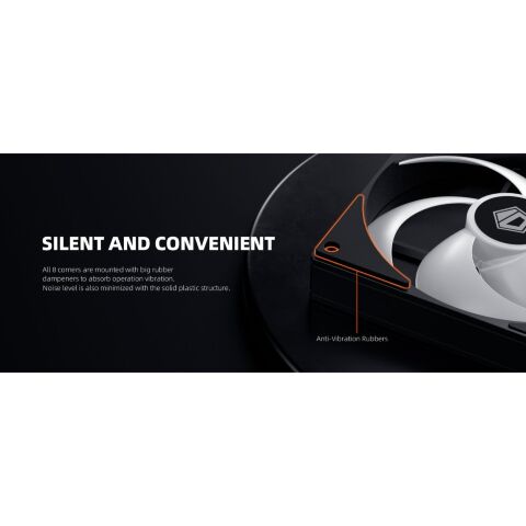 Кулер для корпуса ID-Cooling AS-120-ARGB-K TRIO - Нулевой остаток (Feed)  - Нулевой остаток (Feed) 