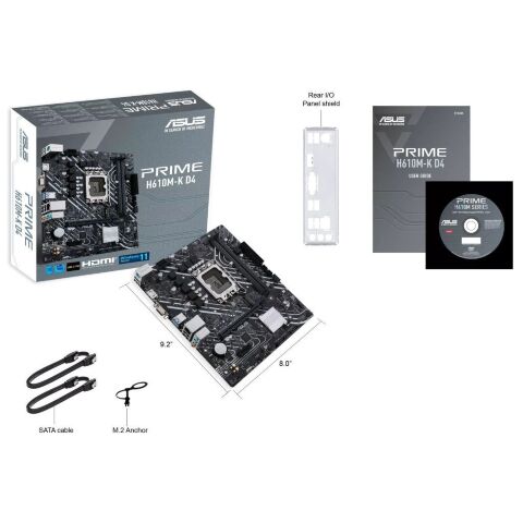 Материнская плата ASUS PRIME H610M-K D4 - Нулевой остаток (Feed)  - Нулевой остаток (Feed) 