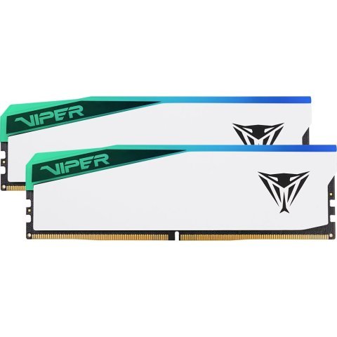 Модуль памяти для компьютера DDR5 32GB (2x16GB) 6600 MHz Viper Elite 5 RGB Patriot (PVER532G66C36KW) - Нулевой остаток (Feed) - Нулевой остаток (Feed)