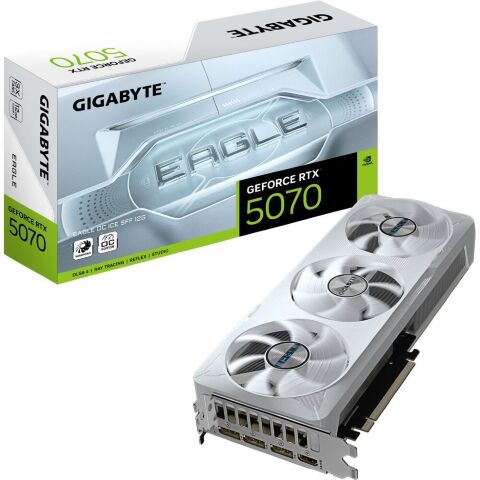Видеокарта GIGABYTE GeForce RTX5070 12Gb EAGLE OC ICE SFF (GV-N5070EAGLEOC ICE-12GD) - Нулевой остаток (Feed)  - Нулевой остаток (Feed) 