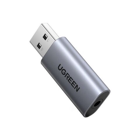 Звуковая плата Ugreen CM383 gray (80864) - Нулевой остаток (Feed)  - Нулевой остаток (Feed) 