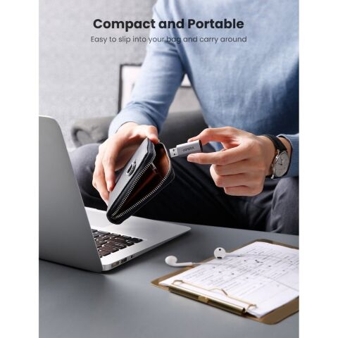 Звуковая плата Ugreen CM383 gray (80864) - Нулевой остаток (Feed)  - Нулевой остаток (Feed) 