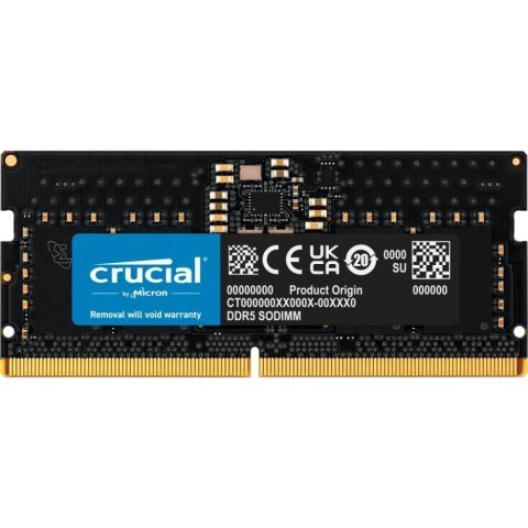 Модуль памяти для ноутбука SoDIMM DDR5 16GB 5600 MHz Micron (CT16G56C46S5) - Нулевой остаток (Feed)  - Нулевой остаток (Feed) 