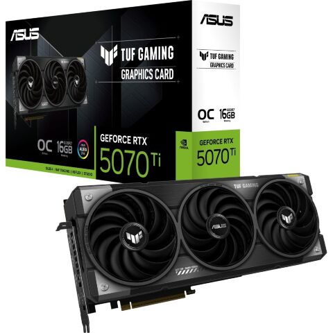 Видеокарта ASUS GeForce RTX5070 Ti 16GB TUF OC GAMING (TUF-RTX5070TI-O16G-GAMING) - Нулевой остаток (Feed) - Нулевой остаток (Feed)