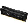 Модуль памяти для компьютера DDR4 32GB (2x16GB) 3600 MHz Fury Beast Black Kingston Fury (ex.HyperX) (KF436C18BBK2/32)