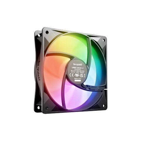 Кулер для корпуса Be quiet! Light Wings LX 120mm PWM Reverse чорний (BL132) - Нулевой остаток (Feed)  - Нулевой остаток (Feed) 