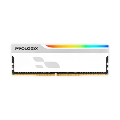 Модуль памяти для компьютера DDR4 8GB 3600 MHz Onyx White RGB Prologix (PRO8GB3600YWR4)