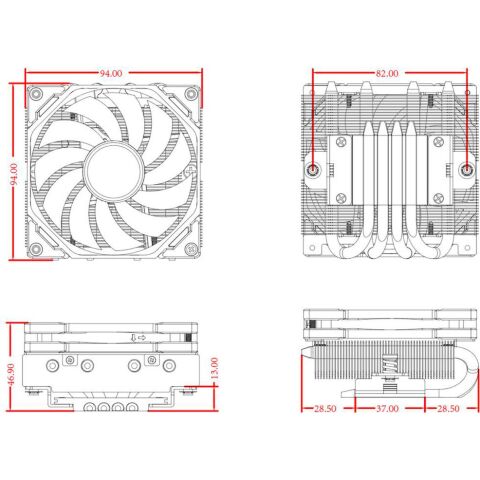Кулер для процессора ID-Cooling IS-40-XT BLACK - Кулеры к процессорам  - Кулеры к процессорам 