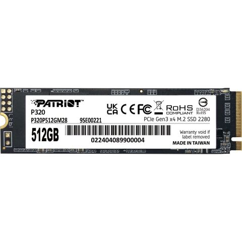 Накопитель SSD M.2 2280 512GB Patriot (P320P512GM28) - Нулевой остаток (Feed) - Нулевой остаток (Feed)