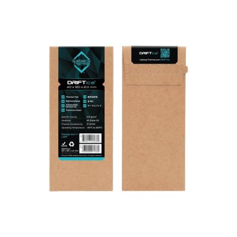 Термопрокладка Iceberg Thermal DRIFTIce Thermal Pad 40mmx120mm 0.5mm (DRIFTICE05-B0A) - Нулевой остаток (Feed)  - Нулевой остаток (Feed)