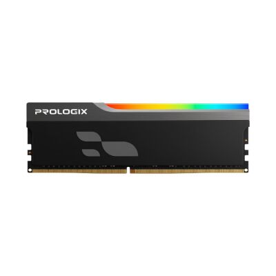 Модуль памяти для компьютера DDR5 16GB 5600 MHz Onyx Black RGB Prologix (PRO16GB5600YBR5)