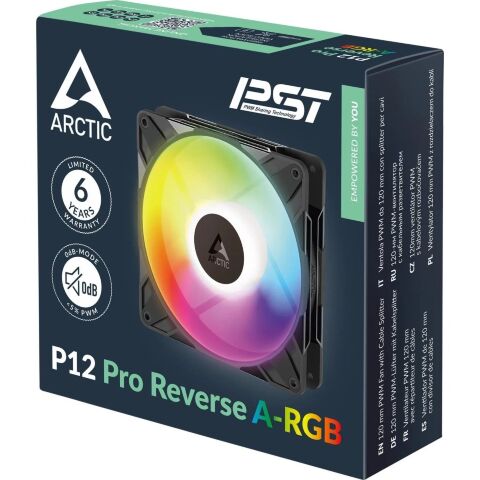 Кулер для корпуса Arctic P12 Pro Reverse A-RGB (ACFAN00322A) - Нулевой остаток (Feed)  - Нулевой остаток (Feed) 