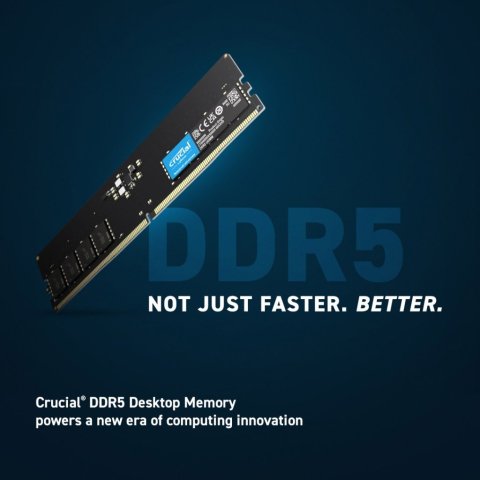 Модуль памяти для компьютера DDR5 8GB 4800 MHz Micron (CT8G48C40U5T) - Нулевой остаток (Feed)  - Нулевой остаток (Feed)