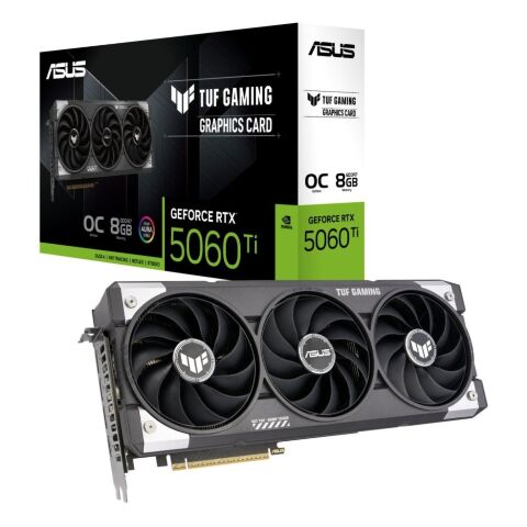 Видеокарта ASUS GeForce RTX5060Ti 8Gb TUF OC GAMING (TUF-RTX5060TI-O8G-GAMING) - Нулевой остаток (Feed) - Нулевой остаток (Feed)