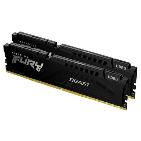 Модуль памяти для компьютера DDR5 32GB (2x16GB) 5200 MHz Beast AM5 Black Kingston Fury (ex.HyperX) (KF552C36BBEK2-32) - Нулевой остаток (Feed) - Нулевой остаток (Feed)