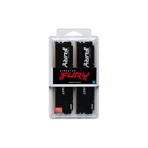Модуль памяти для компьютера DDR5 32GB (2x16GB) 5200 MHz Beast AM5 Black Kingston Fury (ex.HyperX) (KF552C36BBEK2-32) - Нулевой остаток (Feed) - Нулевой остаток (Feed)