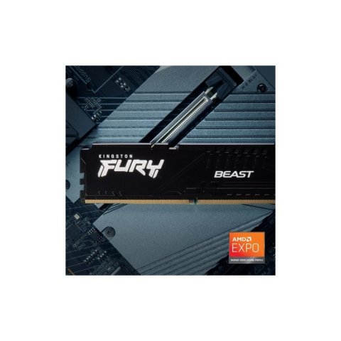 Модуль памяти для компьютера DDR5 32GB (2x16GB) 5200 MHz Beast AM5 Black Kingston Fury (ex.HyperX) (KF552C36BBEK2-32) - Нулевой остаток (Feed) - Нулевой остаток (Feed)
