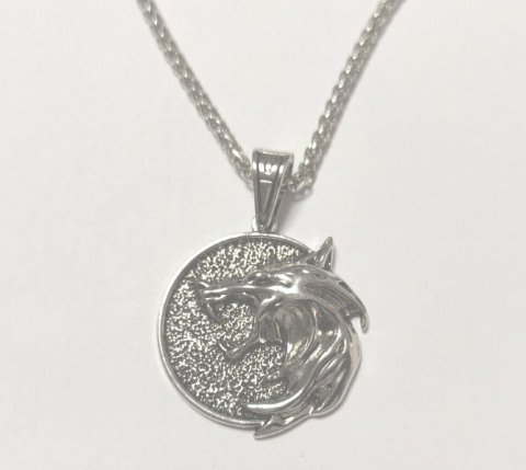 Медальон 3D Ведьмак (The Witcher) металл новый кулон Геральта из сериала №6 -   -