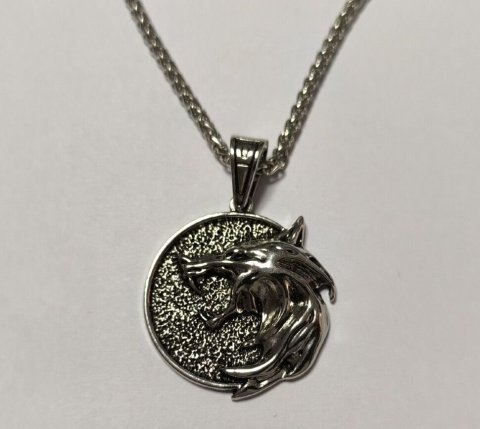 Медальон 3D Ведьмак (The Witcher) металл новый кулон Геральта из сериала №6 -   -