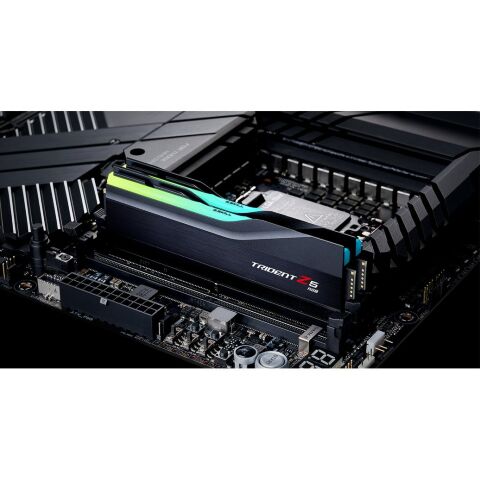 Модуль памяти для компьютера DDR5 32GB (2x16GB) 6000 MHz Trident Z5 RGB Black G.Skill (F5-6000J3636F16GX2-TZ5RK) - Модули памяти для компьютера  - Модули памяти для компьютера 