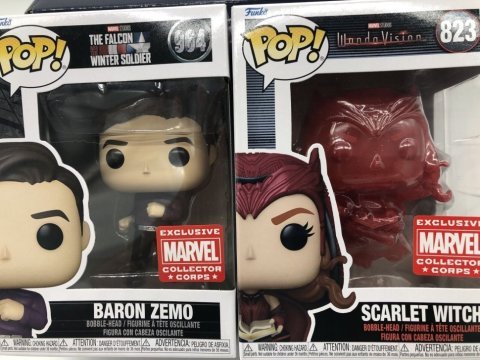 Коробка Funko Marvel Collector Corps Box Scarlet Witch Baron Zemo Фанко Алая Ведьма и футболка (S) - -