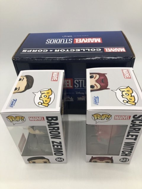 Коробка Funko Marvel Collector Corps Box Scarlet Witch Baron Zemo Фанко Алая Ведьма и футболка (S) - -