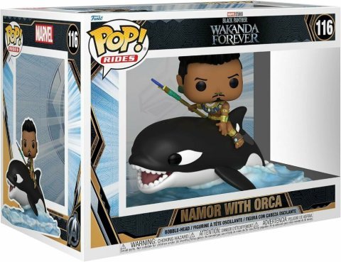 Фигурка Funko Marvel Black Panther Wakanda Forever Namor with Orca Фанко Чёрная пантера Нэмор с косаткой 116 -   -  
