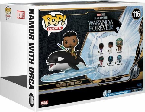 Фигурка Funko Marvel Black Panther Wakanda Forever Namor with Orca Фанко Чёрная пантера Нэмор с косаткой 116 -   -  
