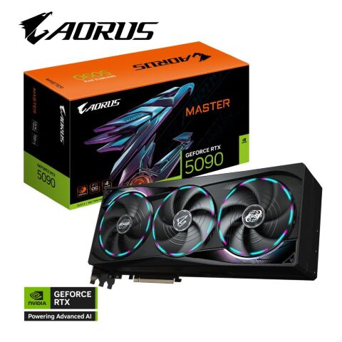 Видеокарта GIGABYTE GeForce RTX5090 32GB AORUS MASTER (GV-N5090AORUS M-32GD) - Нулевой остаток (Feed) - Нулевой остаток (Feed)