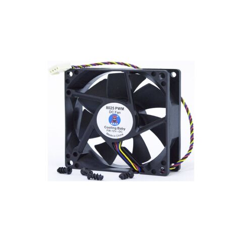 Кулер для корпуса Cooling Baby 8025 PWM - Нулевой остаток (Feed) - Нулевой остаток (Feed)