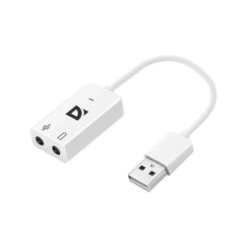 Звуковая плата Defender Audio USB 2х3,5mm jack (63002) - Нулевой остаток (Feed) - Нулевой остаток (Feed)