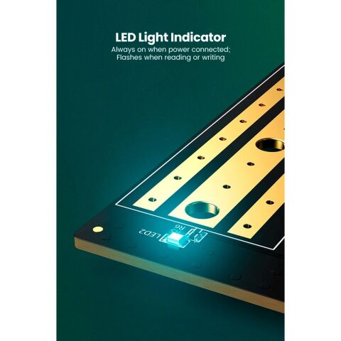 Контроллер Ugreen PCI-E 3.0 for SSD M.2 NVMe + M.2 NGFF CM302 (70504) - Нулевой остаток (Feed) - Нулевой остаток (Feed)