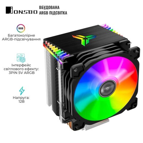 Кулер для процессора JONSBO CR-1400 black - Нулевой остаток (Feed)  - Нулевой остаток (Feed) 