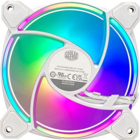 Кулер для корпуса CoolerMaster MasterFan MF120 Halo2 3 in 1 White (MFL-B2DW-213P2-R2) - Нулевой остаток (Feed)  - Нулевой остаток (Feed) 