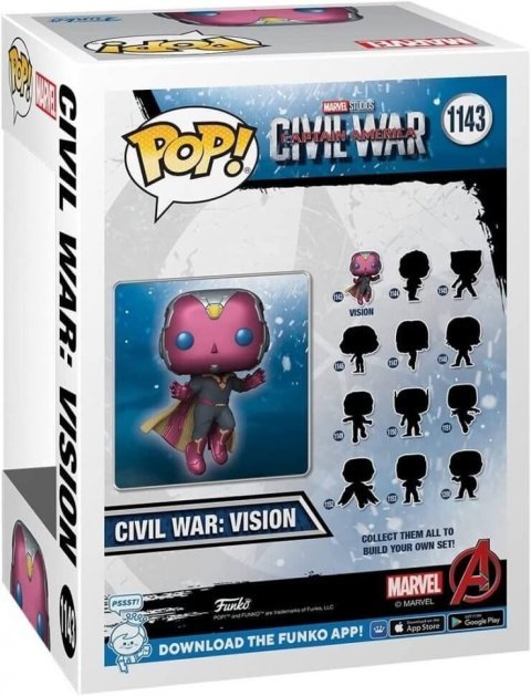 Фигурка Funko Marvel Civil War Vision Фанко Вижн Amazon Exclusive 1143 - -