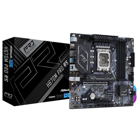 Материнская плата ASRock H670M PRO RS - Нулевой остаток (Feed)  - Нулевой остаток (Feed) 