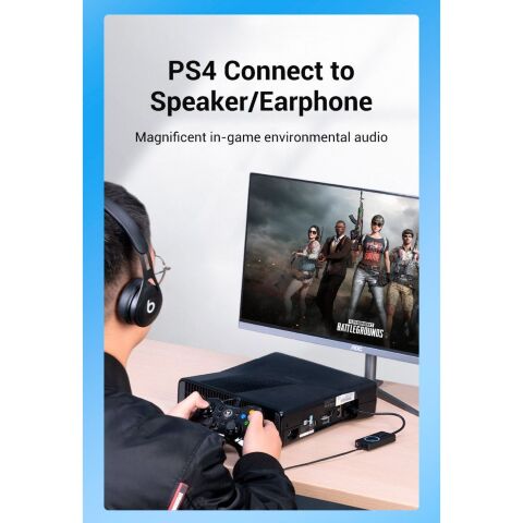 Звуковая плата Vention Audio USB 3х3,5mm jack 0.15m Volume Control (CDRBB) - Нулевой остаток (Feed) - Нулевой остаток (Feed)