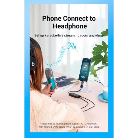 Звуковая плата Vention Audio USB 3х3,5mm jack 0.15m Volume Control (CDRBB) - Нулевой остаток (Feed) - Нулевой остаток (Feed)