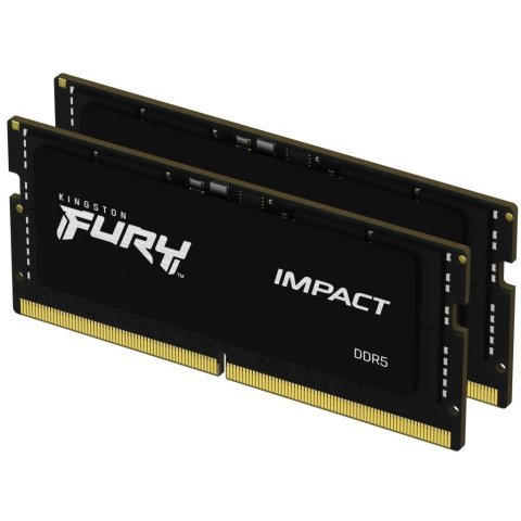 Модуль памяти для ноутбука SoDIMM DDR5 64GB (2x32GB) 4800 MHz FURY Impact Kingston Fury (ex.HyperX) (KF548S38IBK2-64) - Нулевой остаток (Feed)  - Нулевой остаток (Feed) 