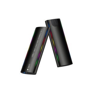 Карман внешний Dynamode M.2 SSD NVMe/SATA combo USB3.2 GEN2 Type-C aluminium black (DM-CAD-SSD10)