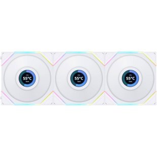 Кулер для корпуса Lian Li TLLCD 120-3, White Cooler (G99.12TLLCD3W.00)