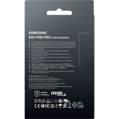 Накопитель SSD M.2 2280 2TB 9100 PRO Heatsink Samsung (MZ-VAP2T0CW) - Внутренние SSD  - Внутренние SSD 