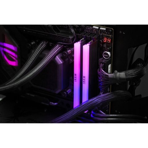 Модуль памяти для компьютера DDR5 64GB (2x32GB) 6000 MHz IRDM RGB Black Goodram (IRG-60D5L30/64GDC) - Нулевой остаток (Feed)  - Нулевой остаток (Feed)