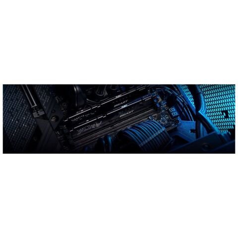 Модуль памяти для компьютера DDR5 16GB (2x8GB) 5600 MHz Beast Black Kingston Fury (ex.HyperX) (KF556C40BBK2-16) - Модули памяти для компьютера  - Модули памяти для компьютера 