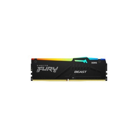 Модуль памяти для компьютера DDR5 16GB 5600 MHz Beast RGB AM5 Black Kingston Fury (ex.HyperX) (KF556C36BBEA-16) - Нулевой остаток (Feed) - Нулевой остаток (Feed)