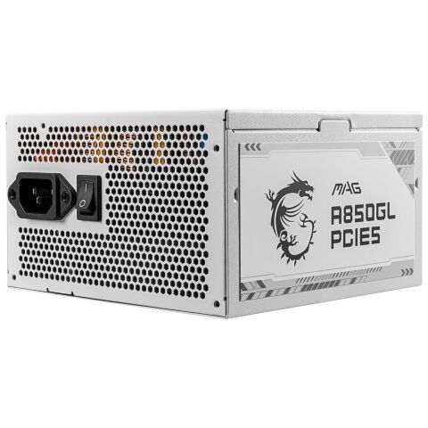 Блок питания MSI 850W (MAG A850GL PCIE5 WHITE) - Нулевой остаток (Feed) - Нулевой остаток (Feed)