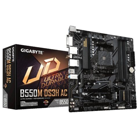 Материнская плата GIGABYTE B550M DS3H AC - Нулевой остаток (Feed)  - Нулевой остаток (Feed) 