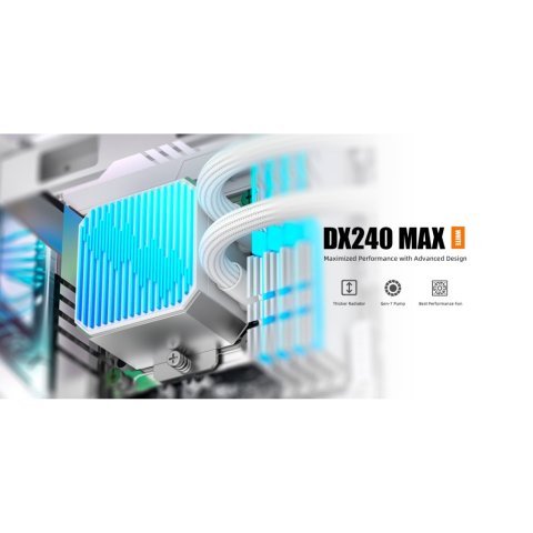 Система жидкостного охлаждения ID-Cooling DX240 Max White (DX240 MAX WHITE) - Системы водного охлаждения  - Системы водного охлаждения