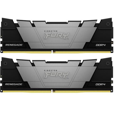 Модуль памяти для компьютера DDR4 16GB (2x8GB) 3200 MHz Fury Renegade Black Kingston Fury (ex.HyperX) (KF432C16RB2K2/16) - Нулевой остаток (Feed) - Нулевой остаток (Feed)